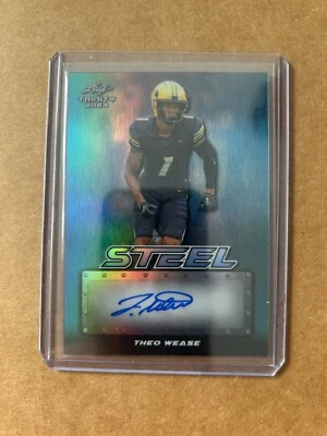 Theo Wease 2023 Leaf Trinity Auto Steel Blue 1/1 - Image 1 of 2