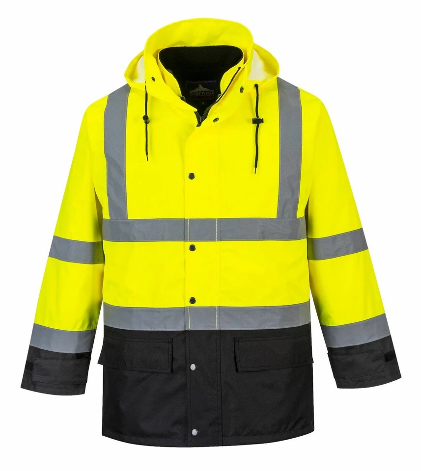 Portwest US768 Hi-Vis Reflective Executive 5-in-1 Waterproof Safety Jacket ANSI - Image 1 of 4