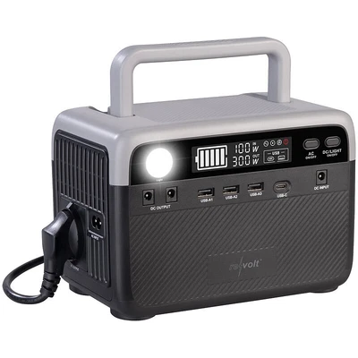revolt Powerstation & Solar-Generator, 230 Wh, 230 V, 300 W, reine Sinuswelle - Bild 1 von 4