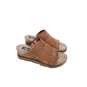 Sandalias de cuña Natural Reflections Lisle para mujer talla 8 marrón sin cordones - Imagen 1 de 10