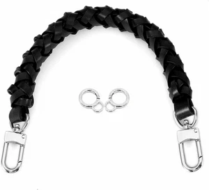 Senral Top Handle Neonoe Strap Geflochtener Echtleder-Griff 31Cm,Geflochtener Gr - Bild 1 von 12