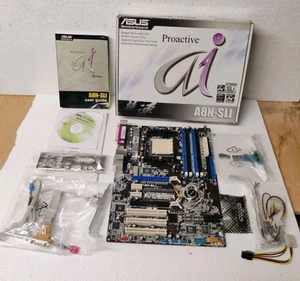 Vintage Computer Mainboard ATX ASUS A8N-SLI Motherboard 939 DDR Pcie PCI - Bild 1 von 5