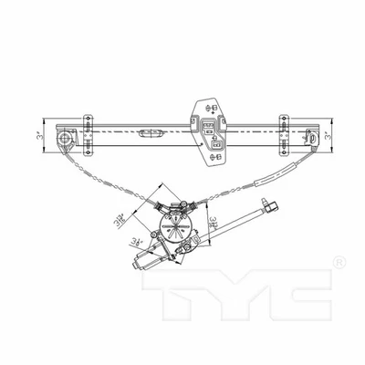 TYC 660501 Power Window Motor and Regulator Assembly For 03-08 Honda Pilot - Image 1 of 4