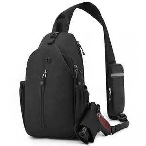 Concealed Carry Bag for Men, YKK Zippers Crossbody Sling Backpack edc Bag wit... - Imagen 1 de 7