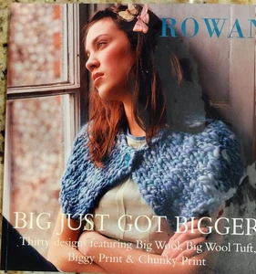 Big Just Got Bigger - Libro de patrones de tejido Rowan - 30 diseños para hombres mujeres en muy buena condición - Imagen 1 de 7