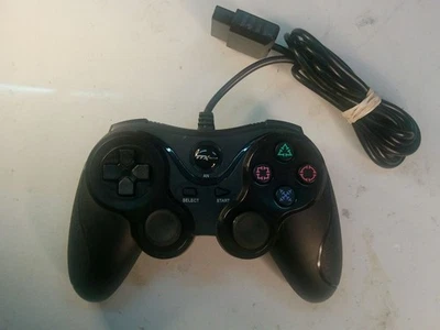 TTX Tech Analog Controller For PS One & PS2 With Wired Connectivity Black - Image 1 of 4