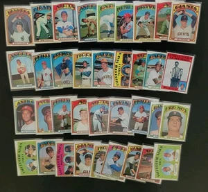 1972 Topps Baseball Lot - 36 Different - EX or Better - W/ Rob Gardner - Picture 1 of 11
