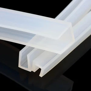 U-förmige Silikon Kantenschutzleiste U-Profil Dichtstreifen für Glas Metall - Afbeelding 1 van 10