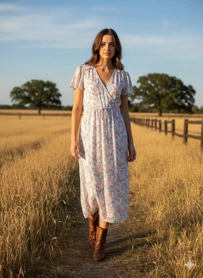 Nuevo con etiquetas Vestido Midi Ligero Christy Dawn The Dawn in Clanation Blossom S $198 Foto 1 de 4