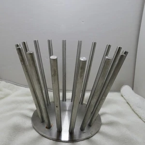 Post-modern Brushed Aluminum Fruit Basket - Picture 1 of 7