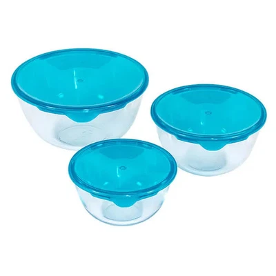 Pyrex 3 Piece Prep & Store Bowl Set - Image 1 of 4