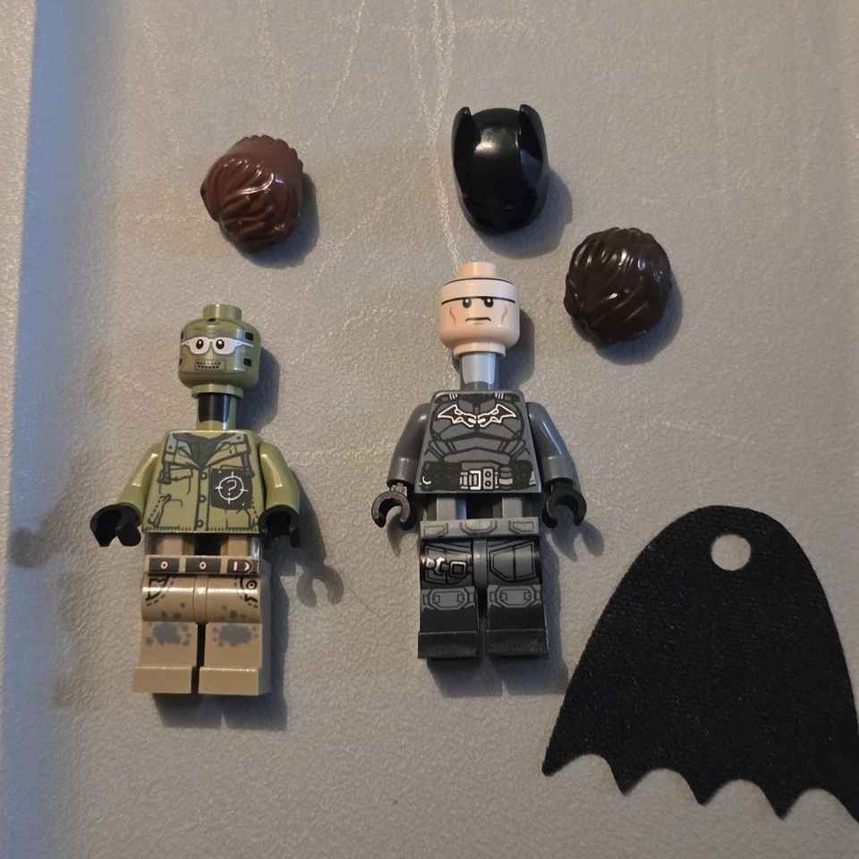 Lego DC Super Hero Batman And The Riddler Minifigures From 76183 - Image 1 of 2