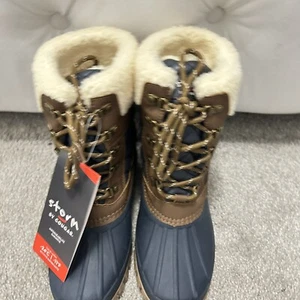 Storm By Cougar boots Womens Size 9 Winter Creek Navy Blue & BROWN BRAND NEW - Picture 1 of 9