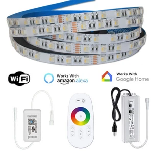 6M 12M 15M 20M 30M RGBW 4 in 1 LED Chip WiFi Music Waterproof LED Tape Light 24V - Picture 1 of 15