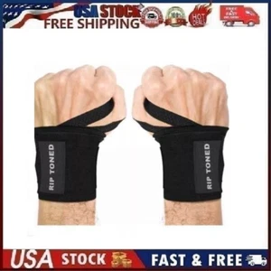 Rip Toned Weightlifting Wraps - 18" Professional Grade with Thumb Loops -1 pair - Picture 1 of 11