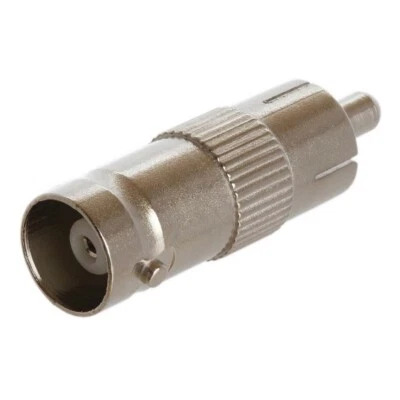 BNC Female Jack to RCA Male Plug Coax Cable Video Adapter CCTV Coupler Connector - Image 1 of 2