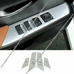 4P For Lexus UX200 250h 2019-2022 Silver Car window lift panel switch cover trim - Picture 1 of 8