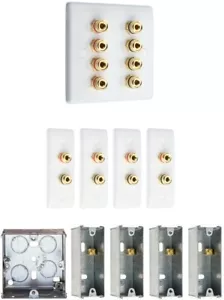 Kit piastra faccia a parete audio altoparlante slimline 4.0 + scatole posteriori - AV - SENZA SALDATURA - Foto 1 di 12