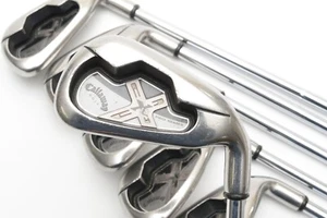 6Pcs Callaway X-18 5-6-7-8-9-PW Iron set Dynamic GOLD DG S300 FLEX RH Irons - Picture 1 of 10