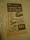 REO Truck 1950 truck newsprint ad