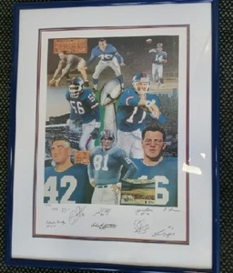 1990 Michael Elins Lithograph 1 of 600 SIGNED BY 8! Gifford, Hein, Taylor, Simms - Picture 1 of 11