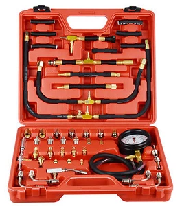 Universal Fuel Injection Gauge Pressure Tester Test Kit Car System Pump Tool Set - Picture 1 of 5