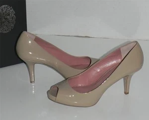 Vince Camuto Kira Blush Patent Leather Peep Toe Pumps 10 - Photo 1 sur 1