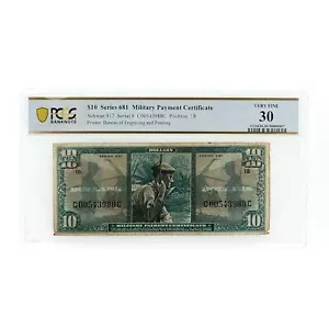 $10 US MPC Series 681 PCGS VF 30 - Picture 1 of 2