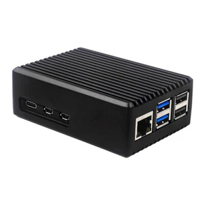 Metal Case with Pi 5 Active Cooler Black Case with Cooling Fan for Raspbery Pi 5 - Zdjęcie 1 z 11