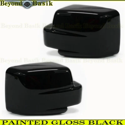 Para 2007 08 09 10 11 2012 Dodge Nitro Negro Brillante Cubiertas de Espejo Tapas Superpuestas Foto 1 de 4