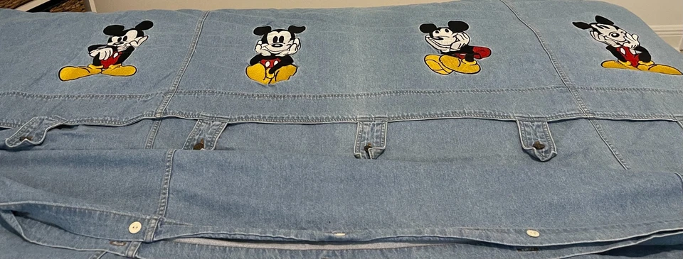 Funda Nórdica Disney Mickey Mouse Denim Completa/Reina Excelente Estado Foto 1 de 4