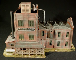 Grusom Casket Kitbashed Built & Painted Building Structure HO 1:87 Scale - Imagen 1 de 14