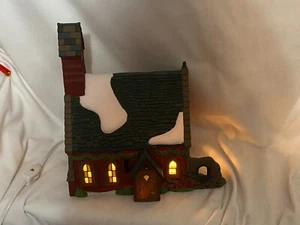 Reparto 56 Dickens' Village serie 1995 croce improvvisa chiesa illuminata ritirata - Foto 1 di 13