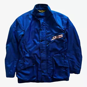 Giacca utility uomo Dainese blu vintage anni 80, moto da corsa motociclista retrò - Foto 1 di 11