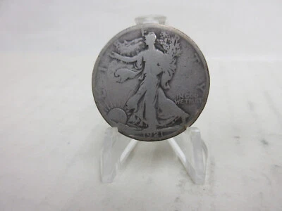 1921 United States Walking Liberty Half Dollar 90% Silver US Coin Philadelphia - Image 1 of 4