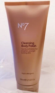 Boots No7 CLEANSING BODY POLISH Exfoliate Brighter Younger Skin 6.7 oz/200mL New - Picture 1 of 2