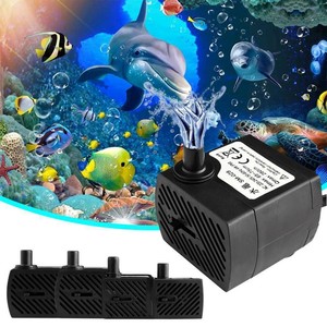 US Small Submersible Water Pump Fish Tank Pond Aquarium Fountain Pump Feature