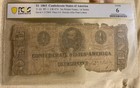 PCGS bewertet $ 1 1863 Confederate Note T-62