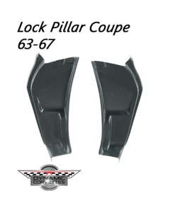 Corvette Lock Pillar Custom Fiberglass Pair / Set- C2 63-67 Coupe - Picture 1 of 5
