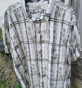 Caribbean Joe Men's Shirt 1X 100% Rayon EUC - Picture 1 of 5