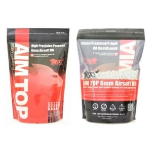 PALLINI BB SOFTAIR 0.20GR X 5000 PCS BBS AIMTOP 5,96MM COLORE AVORIO - Picture 1 of 2