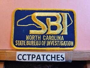 NORTH CAROLINA STATE BUREAU OF INVESTIGATION SBI POLICE SHOULDER PATCH NC