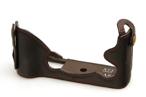 Original Kaza Deluxe Half Case Leder Halbtasche schwarz für die Fujifilm X-T3 - Picture 1 of 3