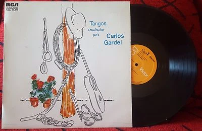 Latin CARLOS GARDEL **Tangos Cantados Por...**RARE 1973 Spain LP - Image 1 of 4
