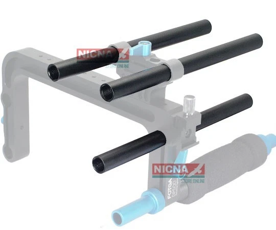 Fotga DP500 15 mm diámetro 20 cm riel de mango para soporte de jaula en forma de C soporte de varilla Foto 1 de 1