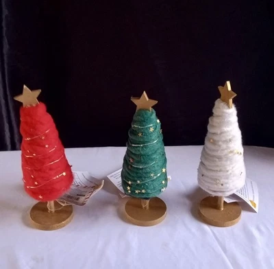 Target Bullseye's Playground Christmas 2025 LED Yarn Trees Set 3, NEW - Image 1 of 2