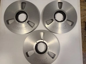 Scotch (3M) 1" Metal Take Up Carretes 10 1/2" Lote de 3 - Imagen 1 de 4