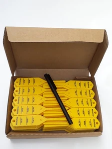 Car Service Key Tag (Giallo) - Autobloccanti Auto Key Tag per Lavori Meccanici... - Foto 1 di 5