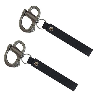 2pack   Release Shackle with Leather Handle for Firefighter, 316 Stainless4150 - Image 1 of 4