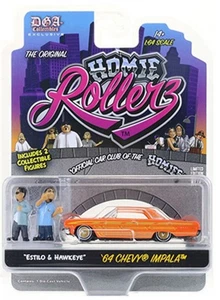 Greenlight x DGA Homie Rollerz 64 Chevy Impala & Estilo/Hawkeye 222E - Picture 1 of 1